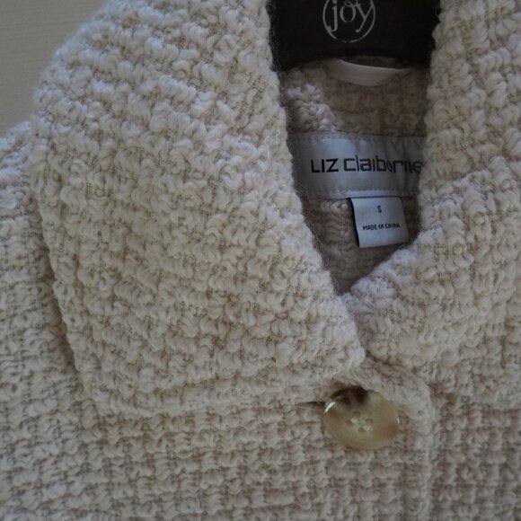 Liz Claibourne Textured Midi Coat Size Small - Picture 7 of 11